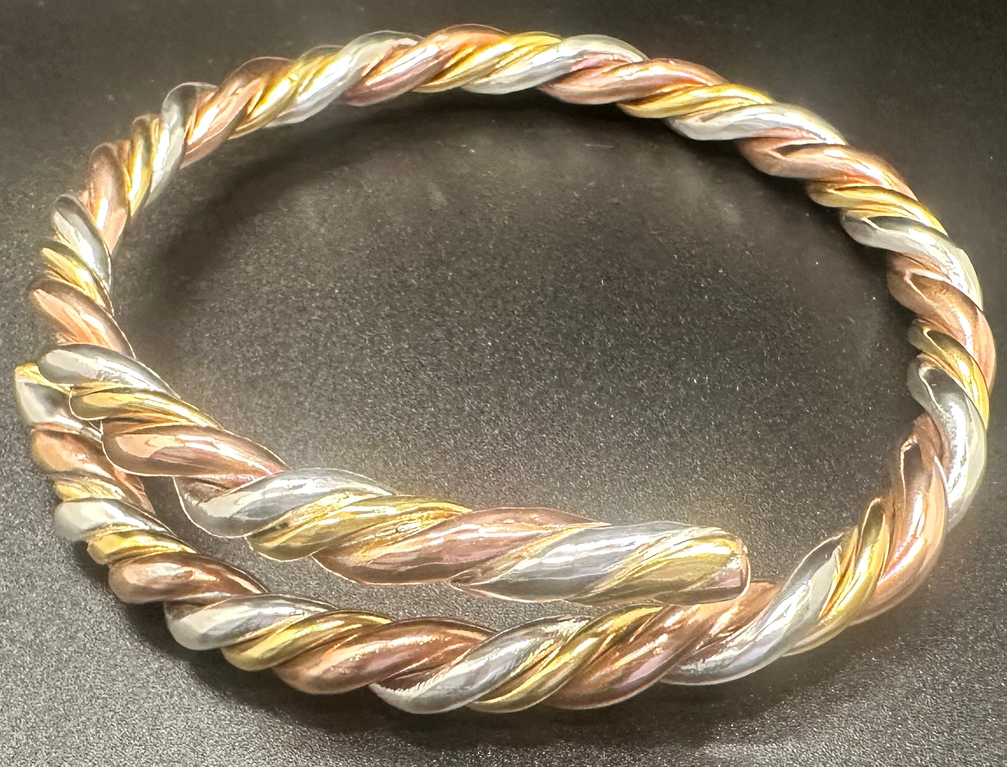Stamped Viking Magnetic Copper Bracelet Cuff for Men